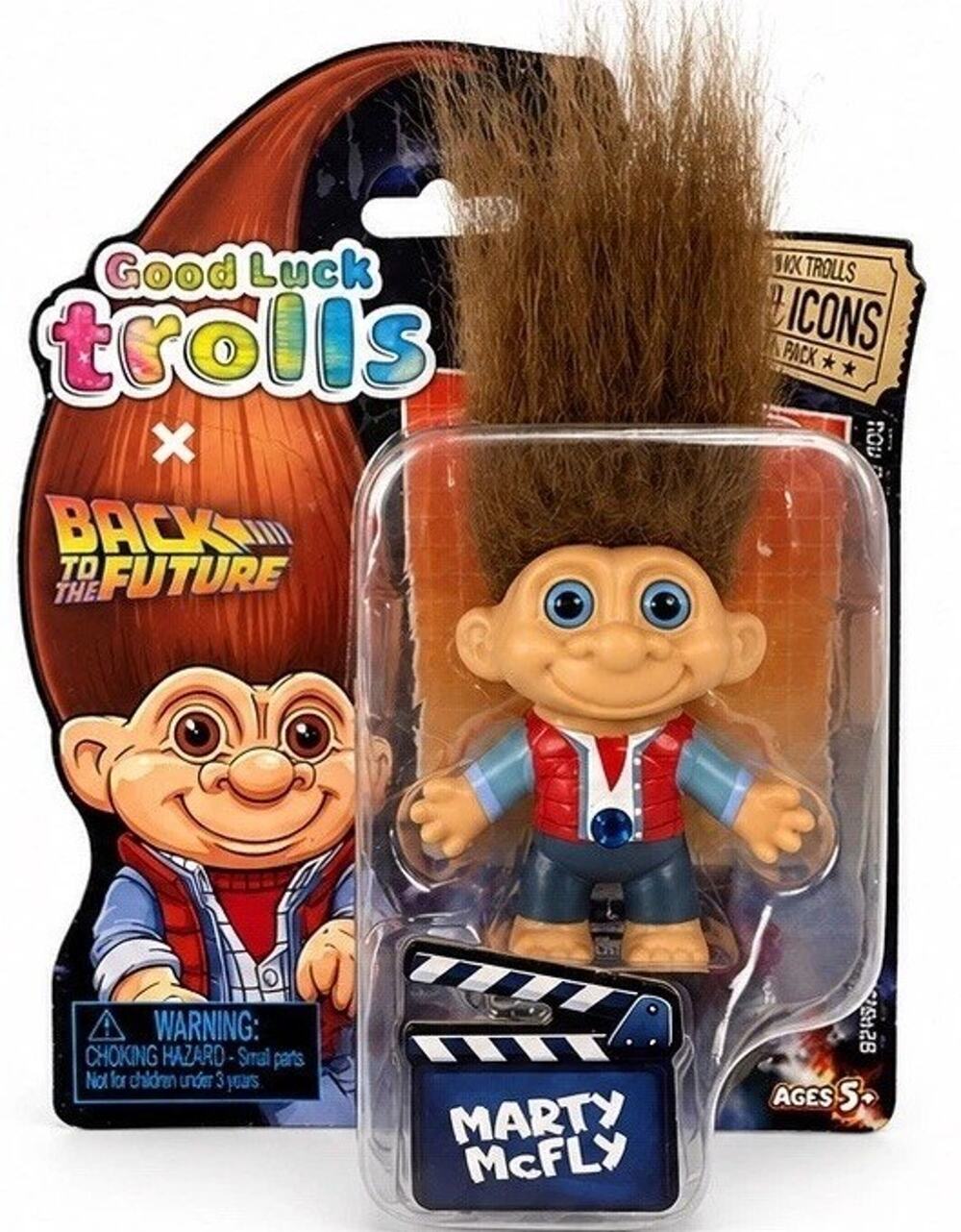 Good Luck Trolls Marty McFly Back to the Future Figure Doll New DreamWorks